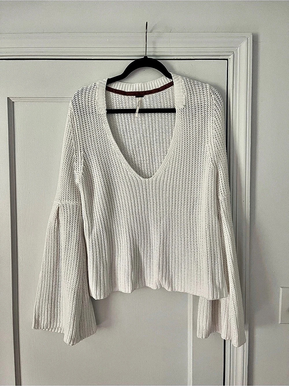 Free People Damsel Bell Sleeve Pullover Sweater - Size S